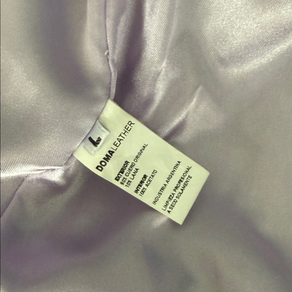 Doma Brown Leather Bomber Jacket - Picture 6 of 6
